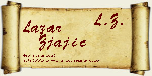 Lazar Zjajić vizit kartica